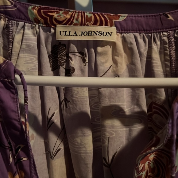 Ulla Johnson Mari Purple Cotton Poplin Blouse - Picture 4 of 6
